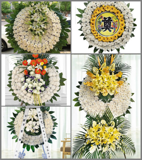 江苏泰州姜堰区沈高镇夹河村花圈速递